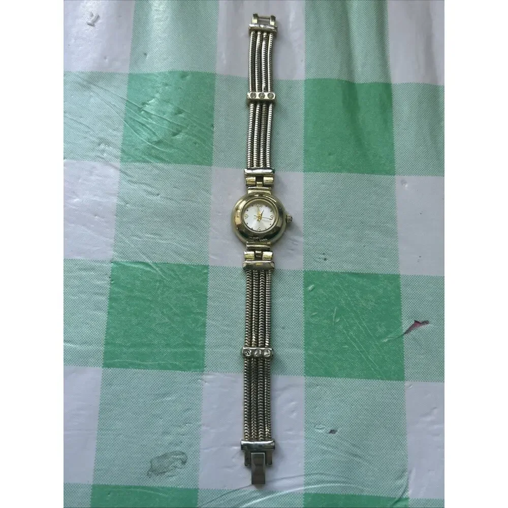 Women’s Gold Tone Multichain Band Quartz Watch